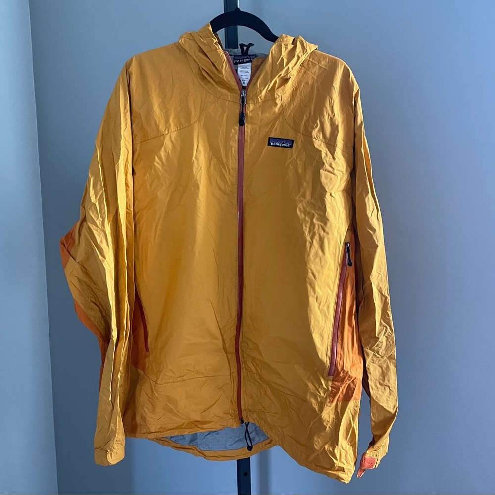 Patagonia Yellow Raincoat with Hood